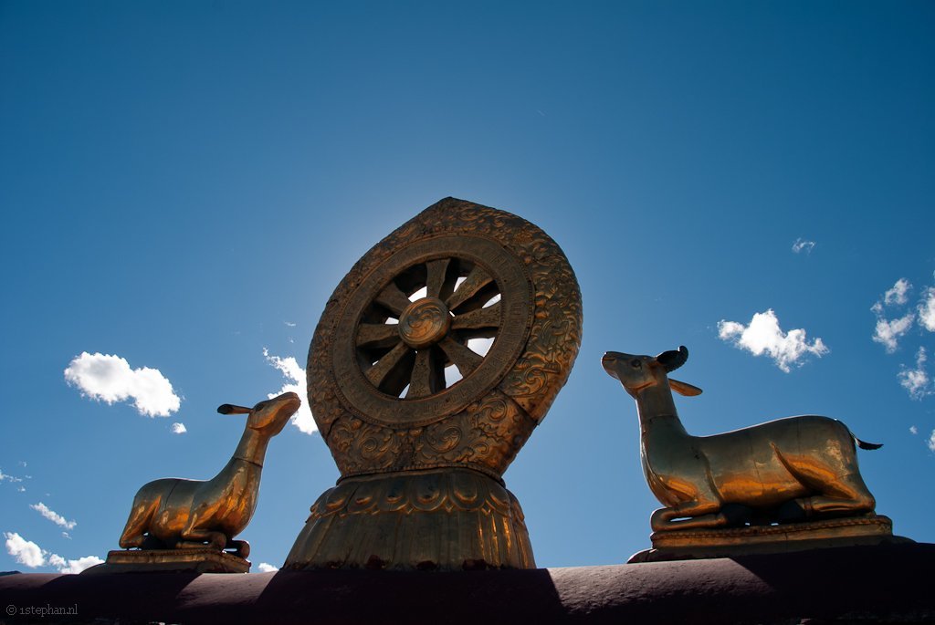 Lhasa, Dharma Wheel in Jokhang Temple